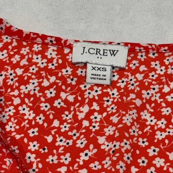 J.Crew Red Floral Cottagecore Sleeveless Flowy Top XXS - Picture 2 of 7